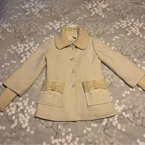 Tabitha Anthropology cream women’s XS coat